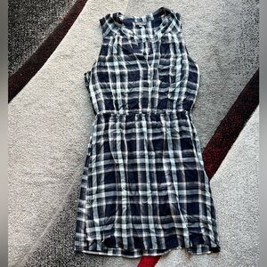 Market & Spruce Sleeveless Flannel Print Mini Dress